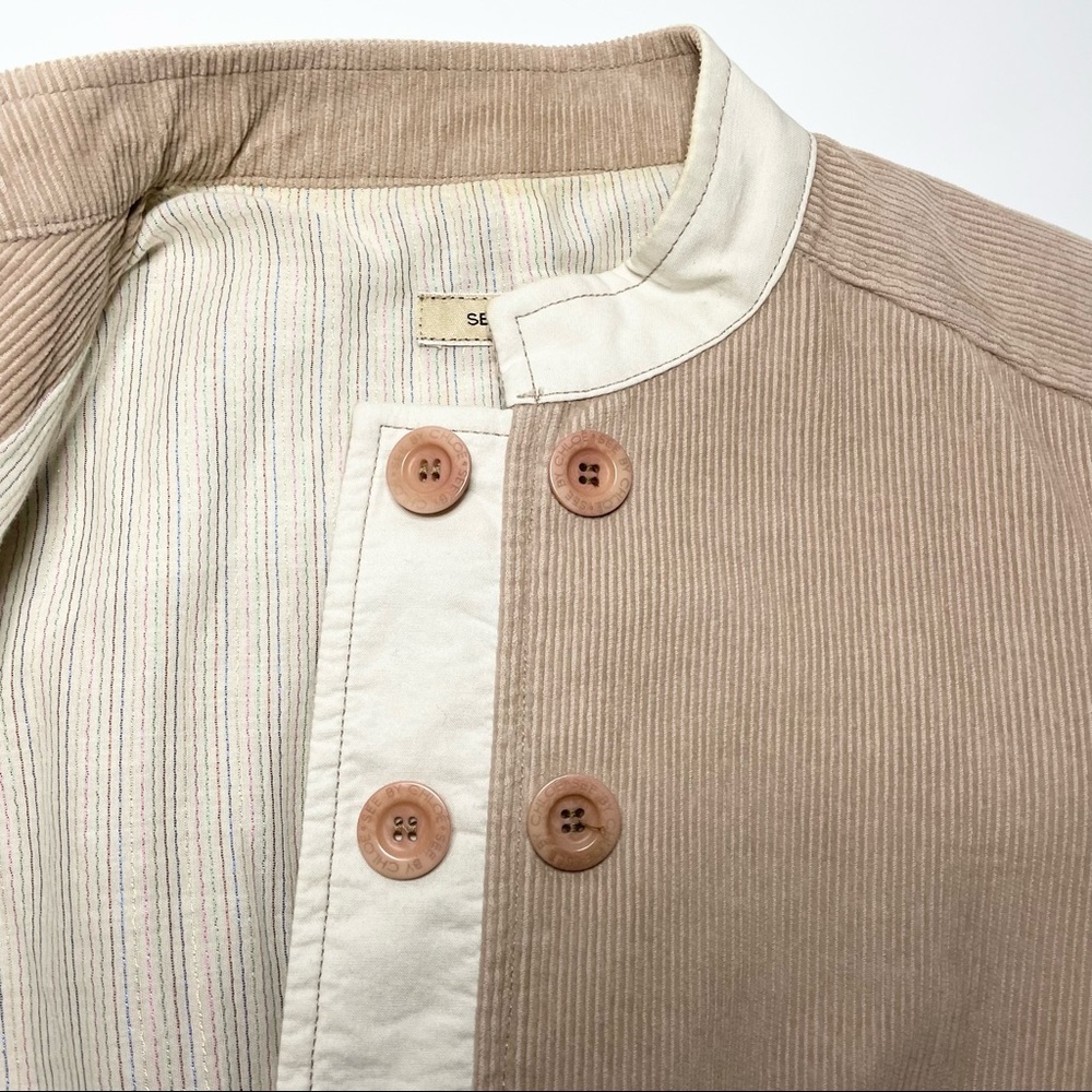 See By Chloe 8 Corduroy Jacket/Blazer Tan/Beige - Picture 8 of 9